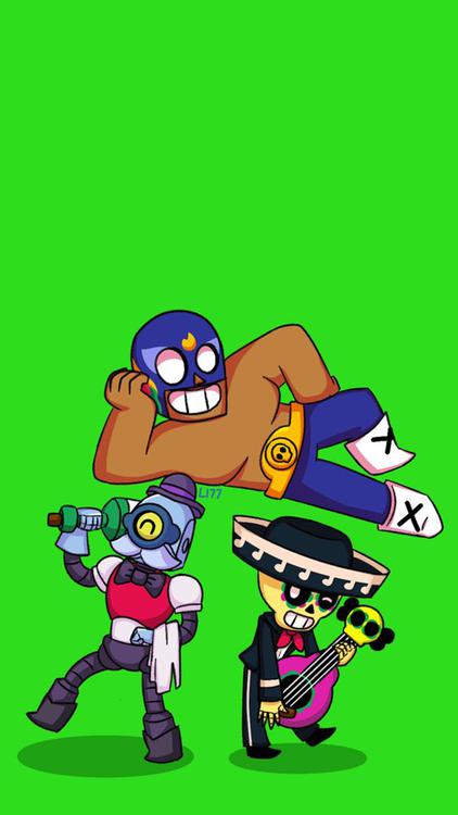 Brawl Stars All in One Green wallpaper