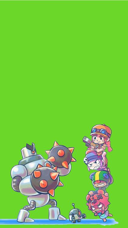 Brawl Stars All in One Green wallpaper
