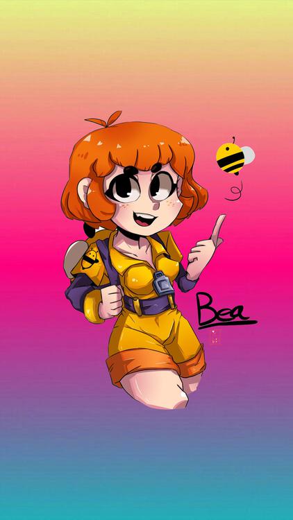 Brawl Stars Bea wallpaper 17 - free HD download