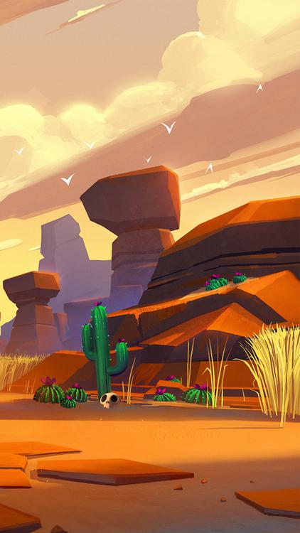 Brawl Stars Desert wallpaper 2 - free HD download