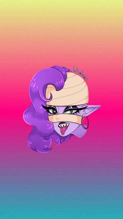 Brawl Stars Emz Orange wallpaper