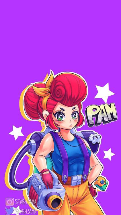 Brawl Stars Pam wallpaper 3 - free HD download