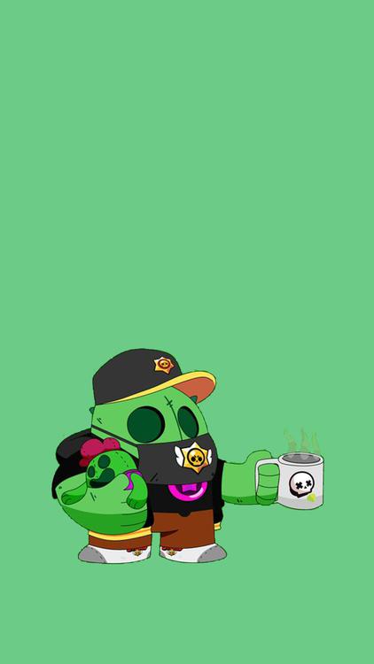Brawl Stars Spike Green wallpaper