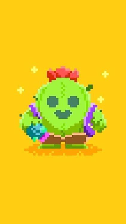 Brawl Stars Spike Yellow wallpaper