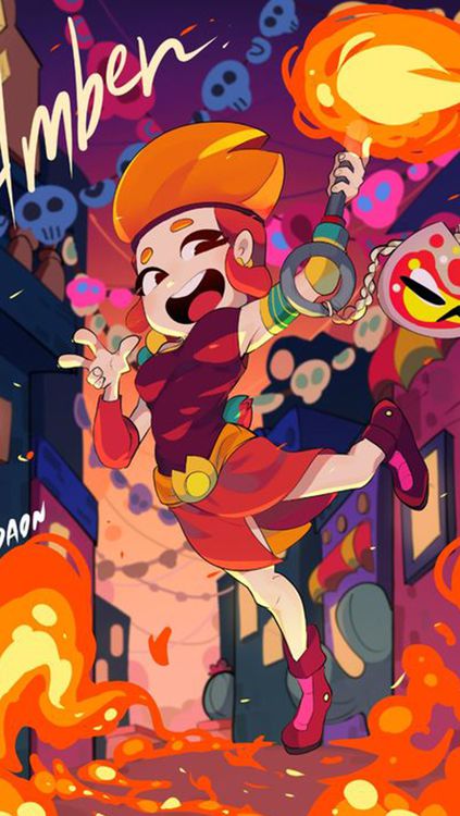 Brawl Stars Amber wallpaper 2 - free HD download