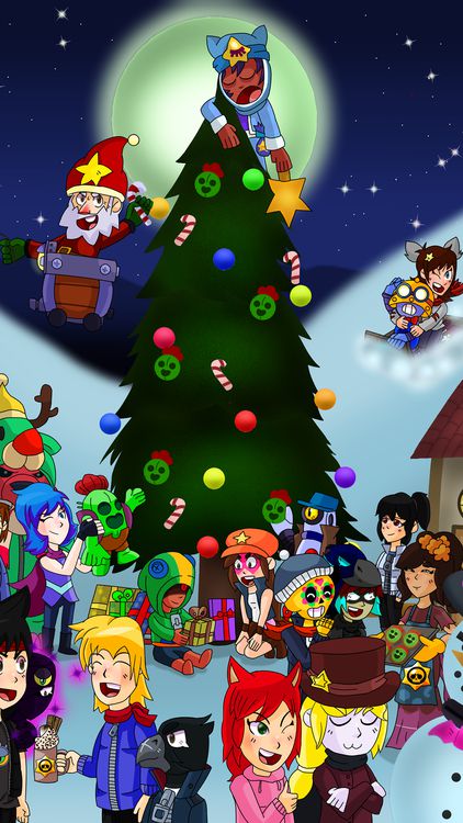 Brawl Stars Christmas Brawl wallpaper 8 - free HD download