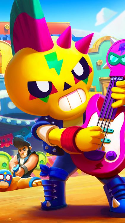 Brawl Stars Funny Brawl Yellow wallpaper