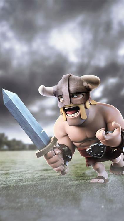 Clash Of Clans/Royale Barbarian Fervor wallpaper 3 - free HD download