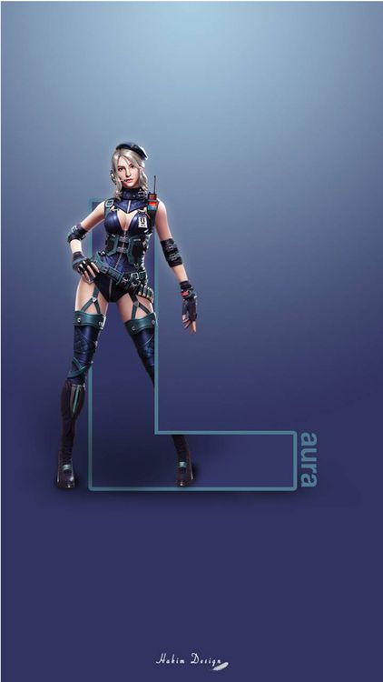 Free Fire Laura wallpaper 4 - free HD download