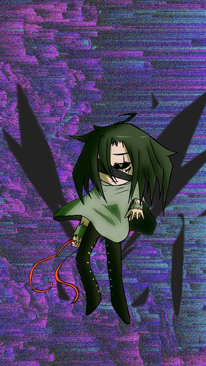 Gacha Life Corrupted Units Purple wallpaper