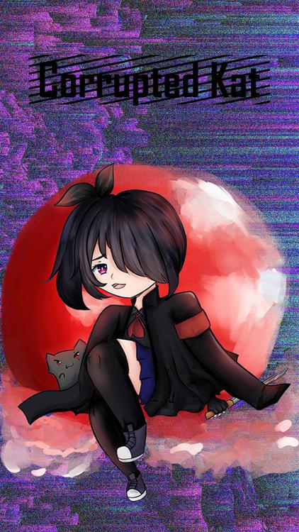 Gacha Life Corrupted Units Purple wallpaper