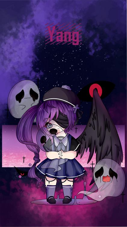 Gacha Life Dark Units Dark wallpaper