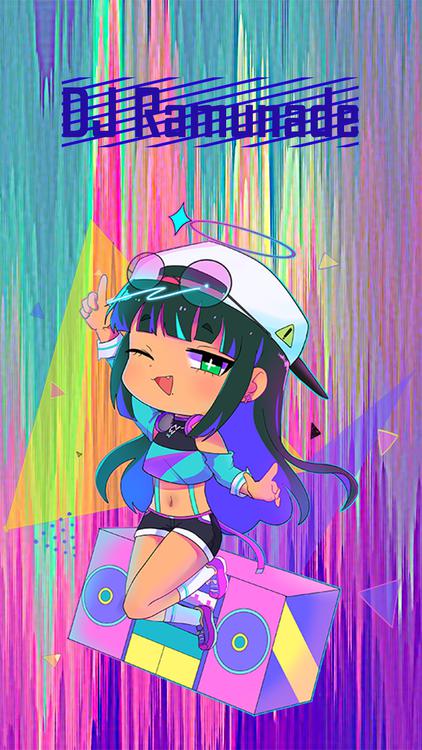 Gacha Life DJ Units Cyan wallpaper