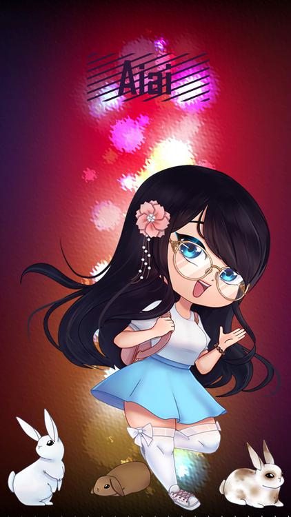 Gacha Life Light Units Pink wallpaper