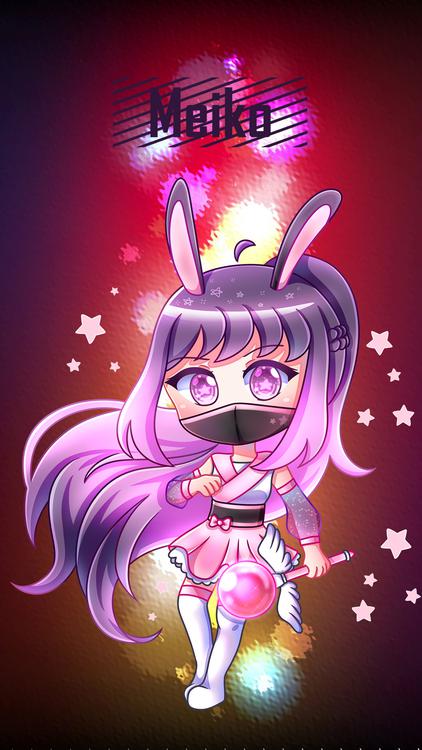 Gacha Life Light Units Pink wallpaper