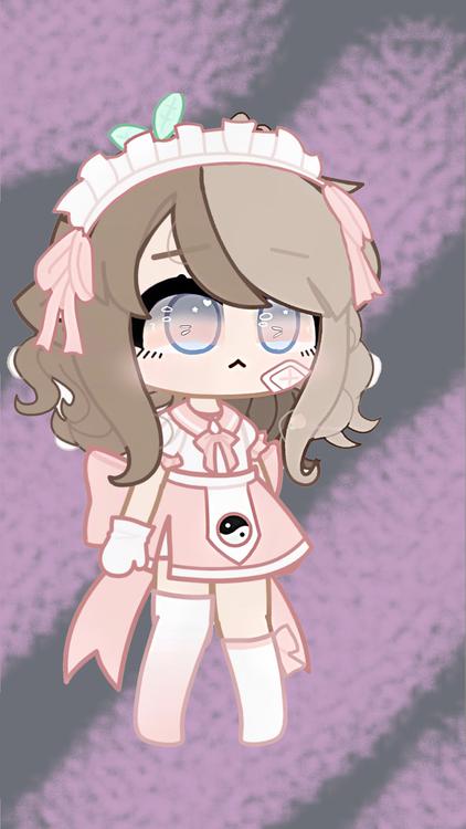 Gacha Life Rose Pink Pink wallpaper