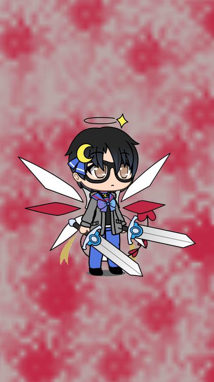 Gacha Life Rose Pink Red wallpaper