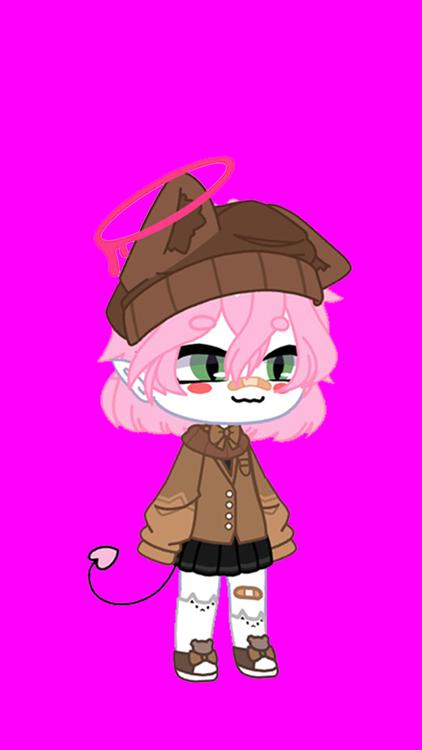 Gacha Life Rose Pink Pink wallpaper