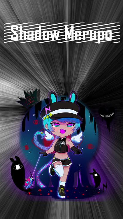 Gacha Life Shadow Units Dark wallpaper