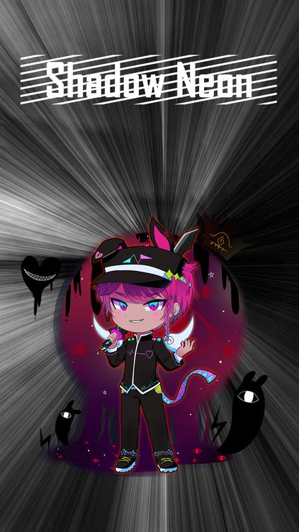 Gacha Life Shadow Units Dark wallpaper