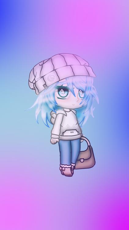 Gacha Life Softy Purple wallpaper