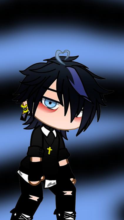 Gacha Life Softy Black wallpaper