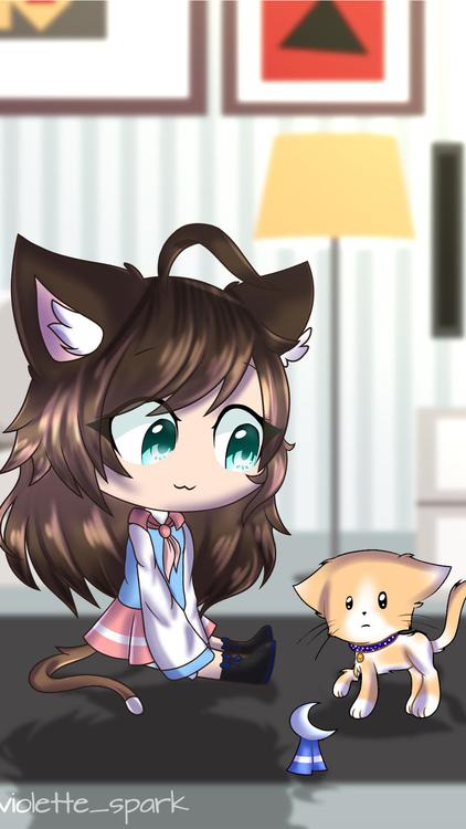 Gacha Life Gacha Redux White wallpaper