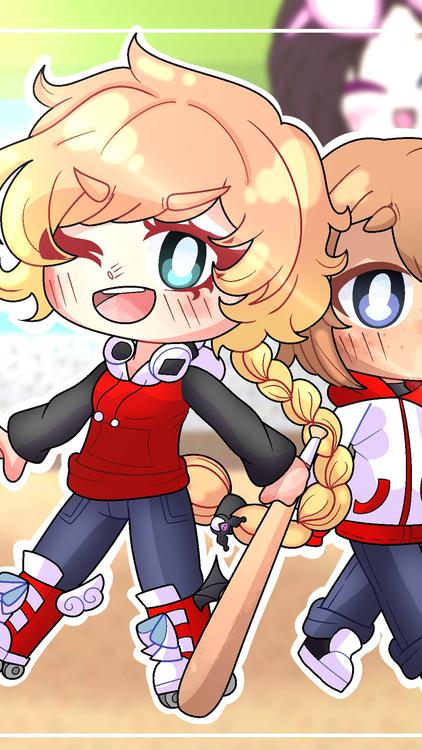 Gacha Life Gacha Redux Orange wallpaper