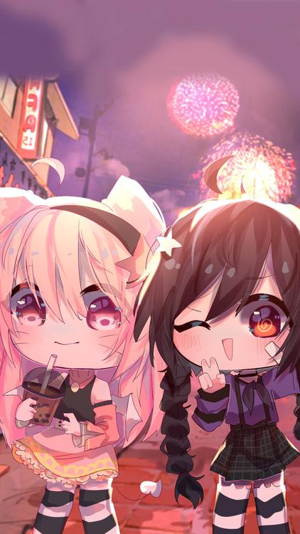 Gacha Life Gacha Tall Tale Pink wallpaper