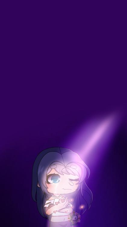 Gacha Life Gacha Tall Tale Purple wallpaper