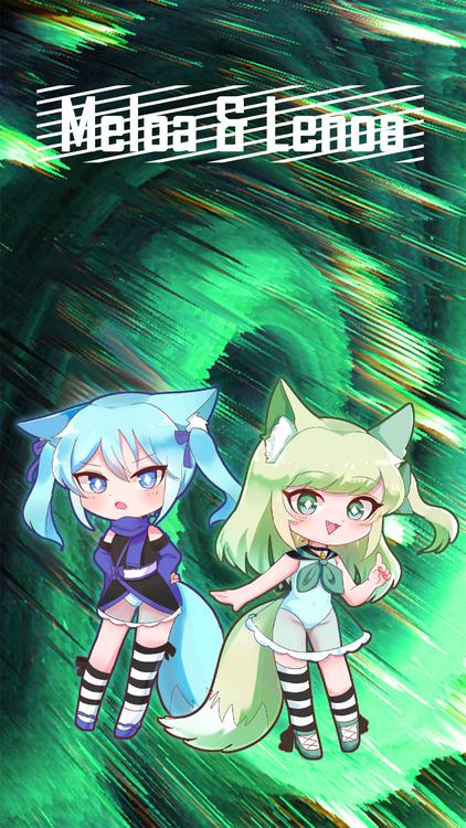 Gacha Life Wind Units Cyan wallpaper