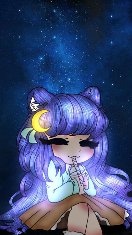 Gacha Life Toca Boca Life Blue wallpaper