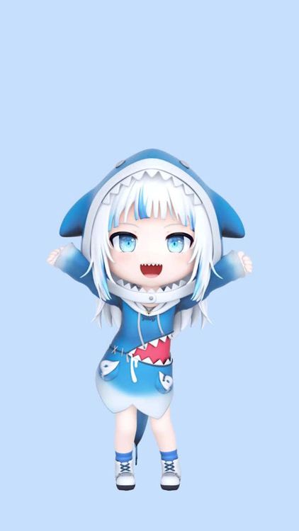 Gacha Life Toca Boca Life Blue wallpaper