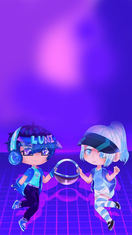 Gacha Life Toca Boca Life Purple wallpaper