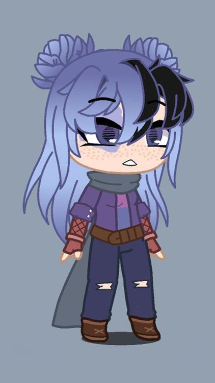 Gacha Life Toca Boca Life Cyan wallpaper