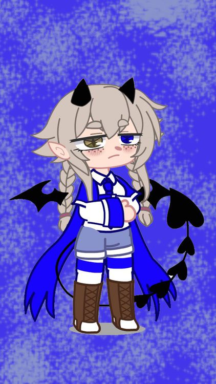 Gacha Life Toca Boca Life Blue wallpaper