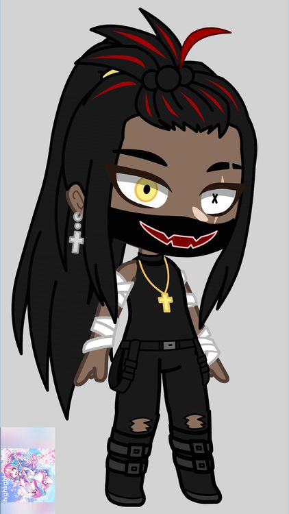 Gacha Life Gacha Glitch Gray wallpaper