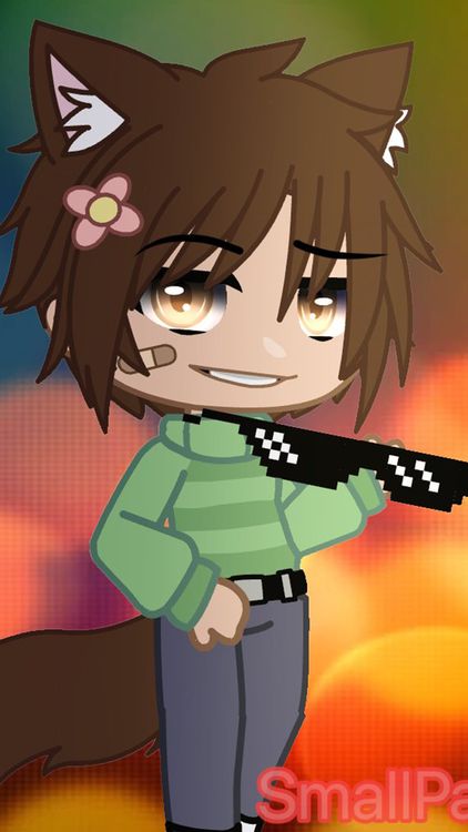 Gacha Life Boyband Orange wallpaper