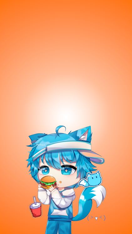 Gacha Life Boyband Orange wallpaper