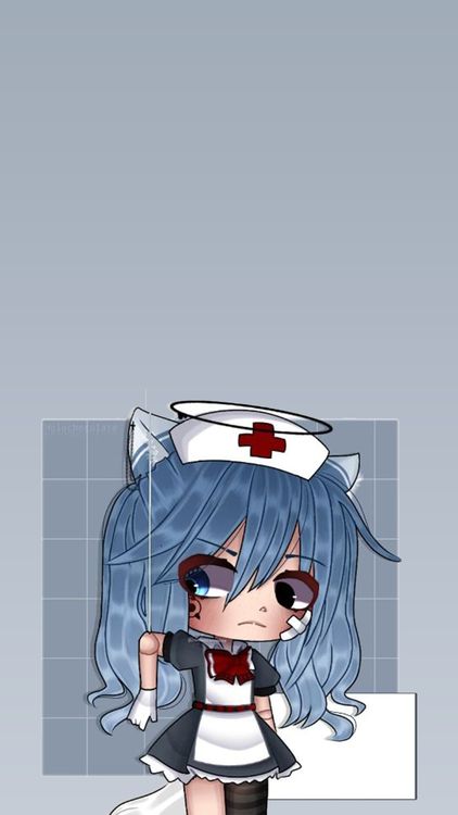 Gacha Life Acapella Gacha Gray wallpaper