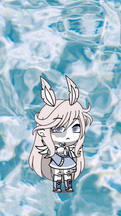 Gacha Life Acapella Gacha Cyan wallpaper