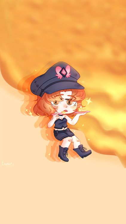 Gacha Life Caramell Yellow wallpaper