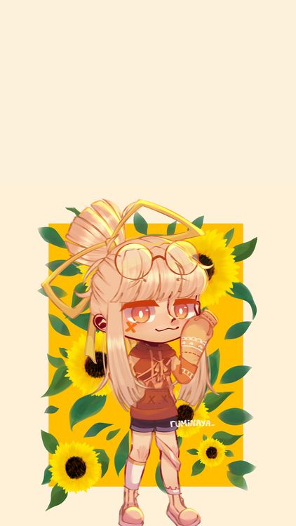 Gacha Life Caramell Yellow wallpaper