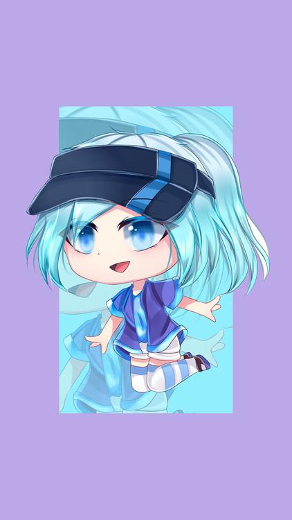 Gacha Life Spin the Wheel Blue wallpaper