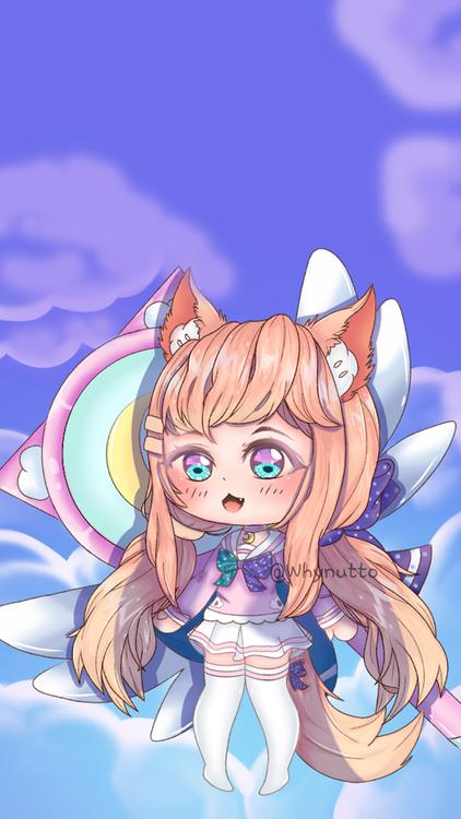 Gacha Life Spin the Wheel Blue wallpaper