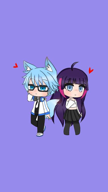 Gacha Life Spin the Wheel Blue wallpaper