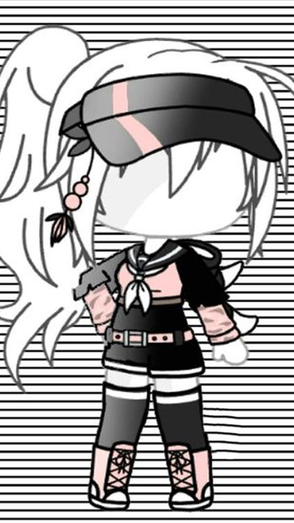 Gacha Life Gacha Life Dress Up Gray wallpaper