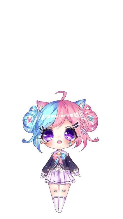 Gacha Life Gacha Life Dress Up White wallpaper