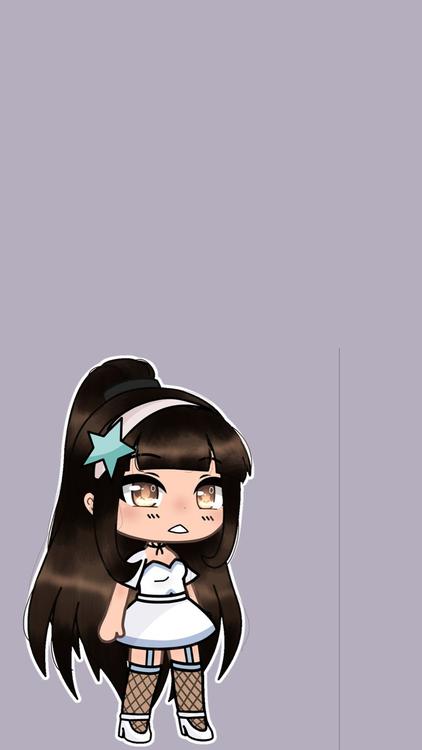 Gacha Life Gacha Life Dress Up Gray wallpaper