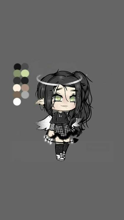 Gacha Life Gacha Life Dress Up Gray wallpaper